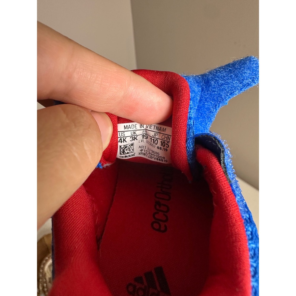 Adidas FortaRun Infants Blue Red Mesh Athletic Sneakers EF9686 Size 4K - Picture 8 of 8